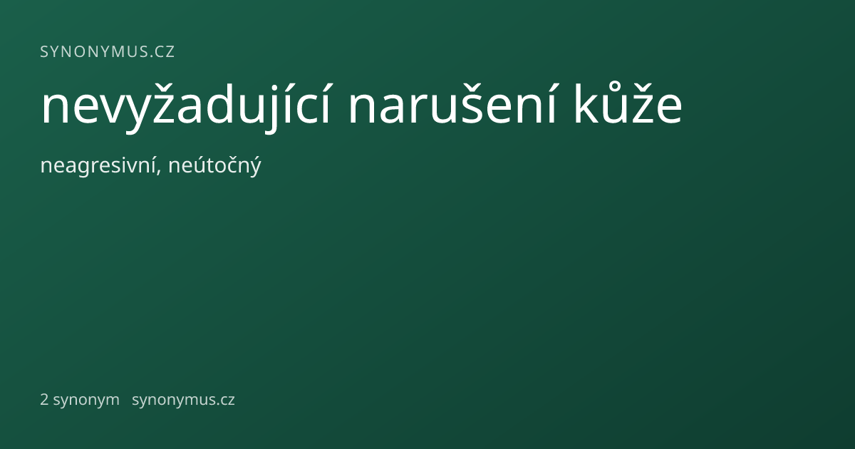 Náhled odkazu: nevyžadující narušení kůže