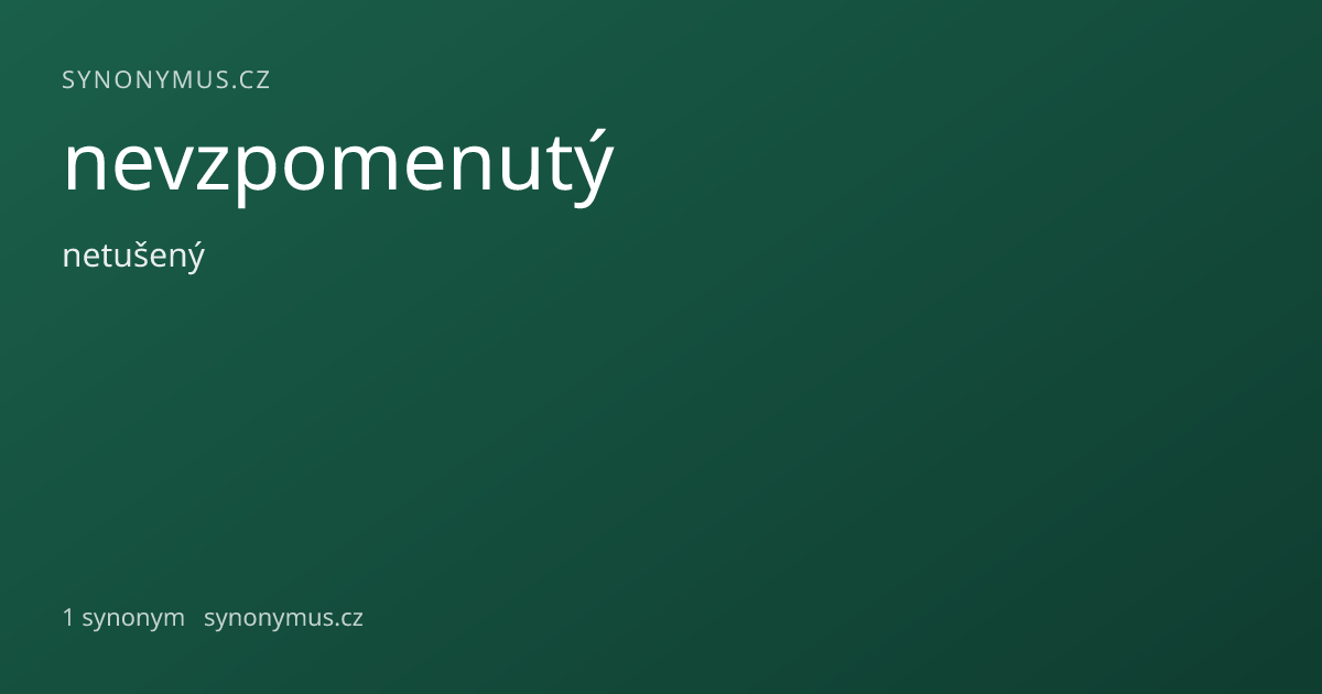 Náhled odkazu: nevzpomenutý