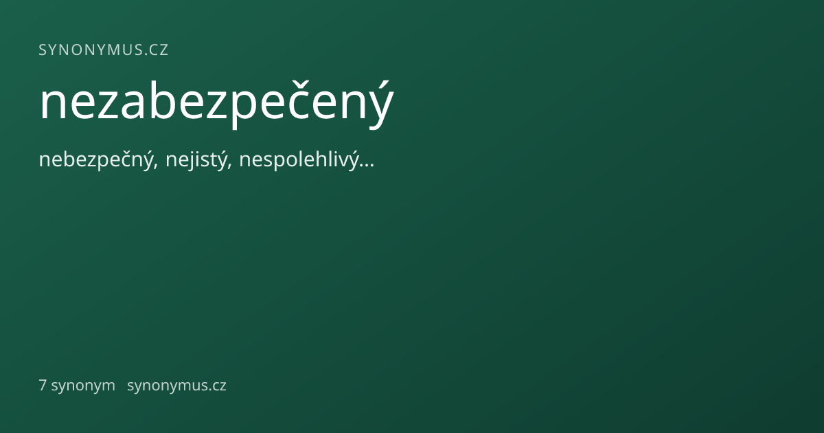 Náhled odkazu: nezabezpečený