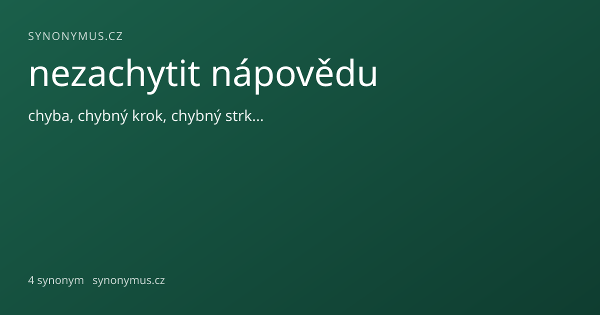 Náhled odkazu: nezachytit nápovědu