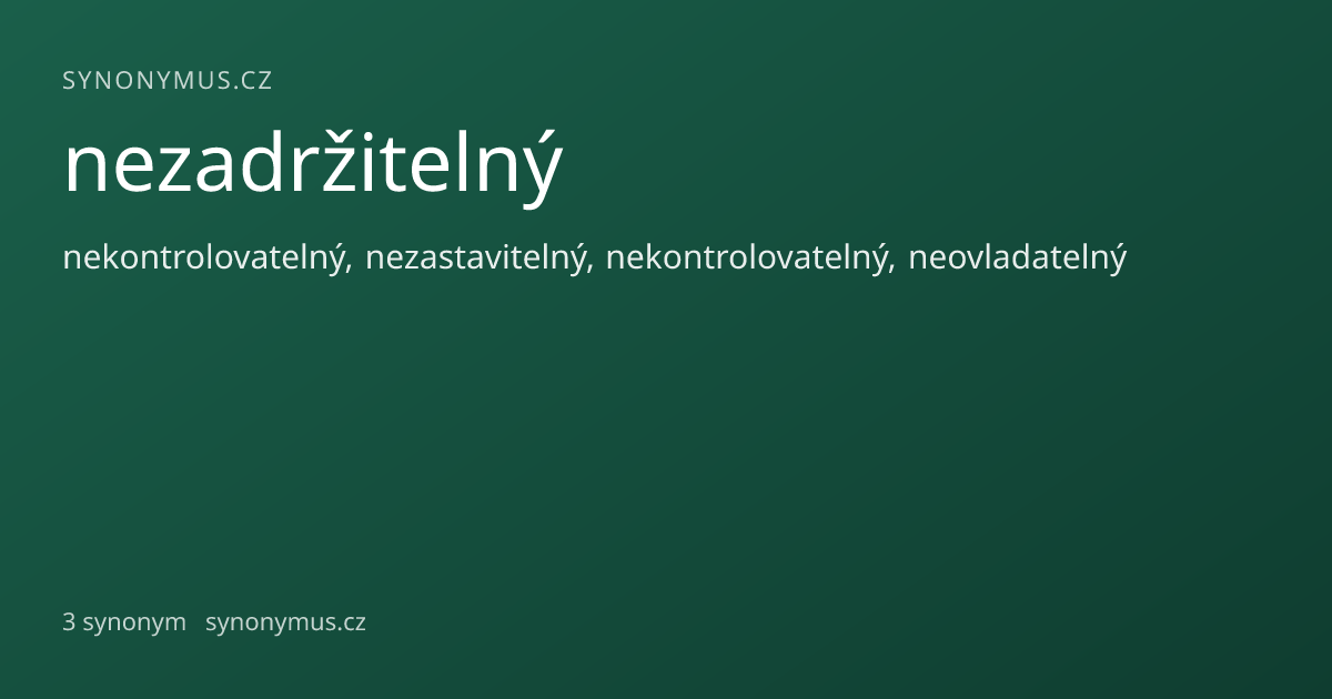 Náhled odkazu: nezadržitelný