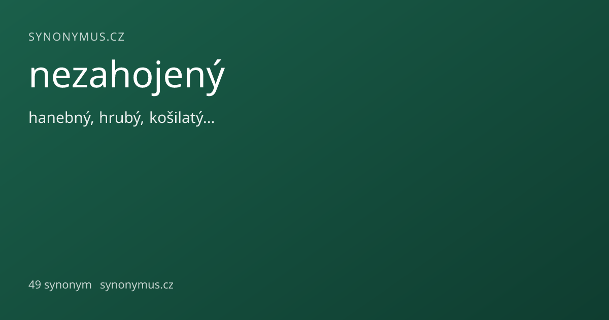 Náhled odkazu: nezahojený