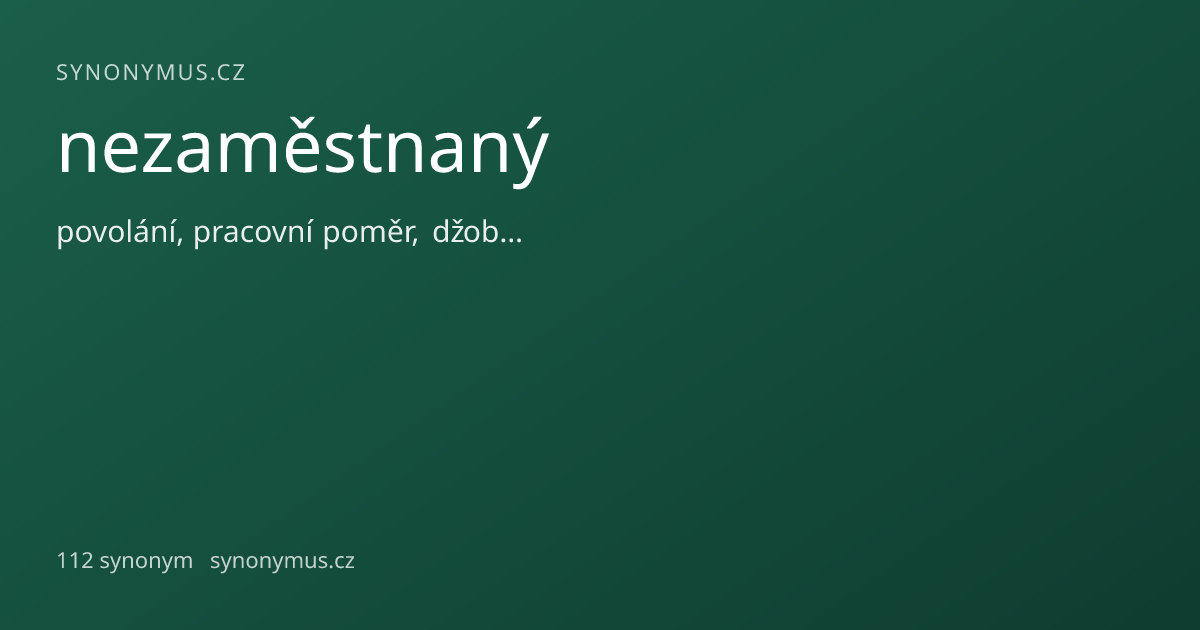 Náhled odkazu: nezaměstnaný