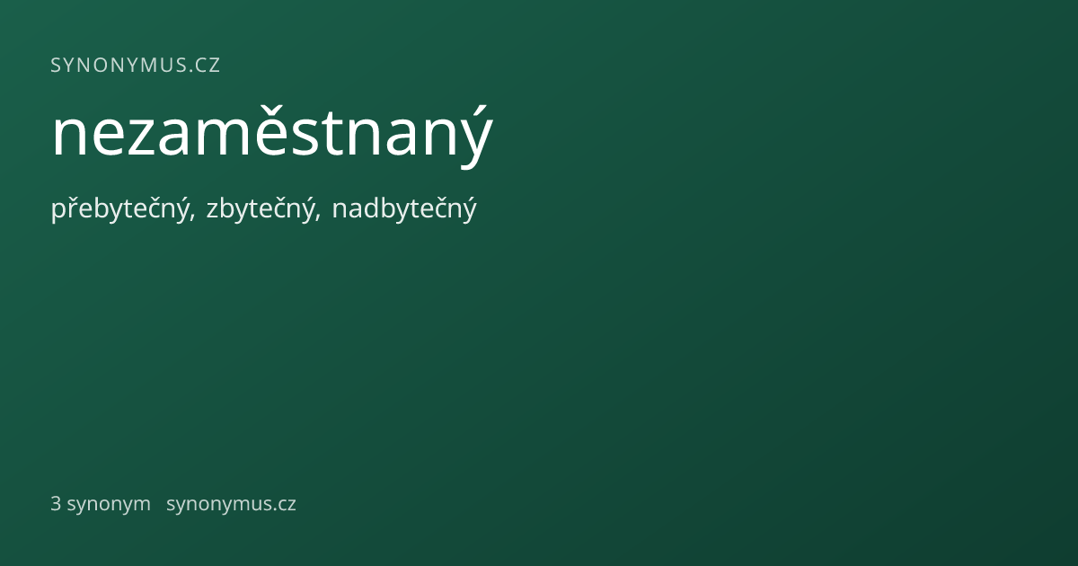 Náhled odkazu: nezaměstnaný