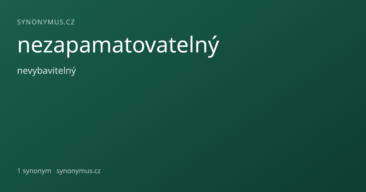 Náhled odkazu: nezapamatovatelný