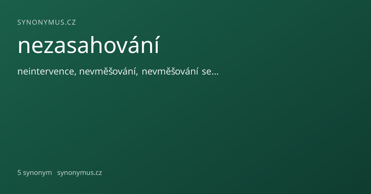 Náhled odkazu: nezasahování