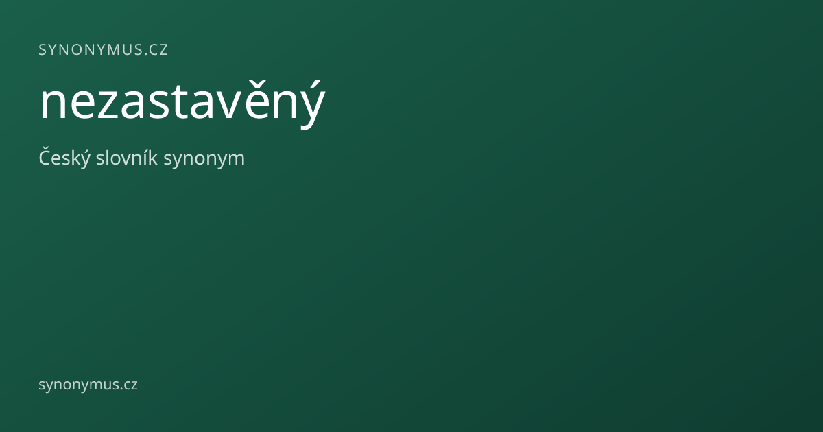 Náhled odkazu: nezastavěný