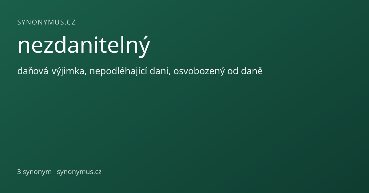 Náhled odkazu: nezdanitelný
