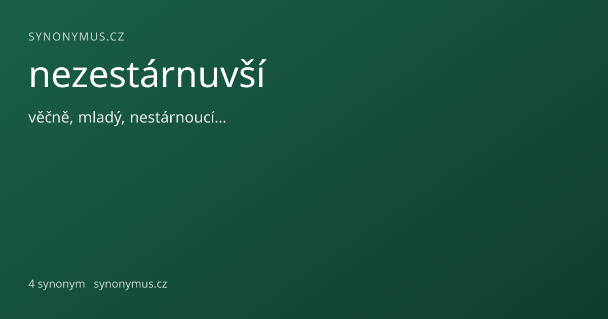 Náhled odkazu: nezestárnuvší
