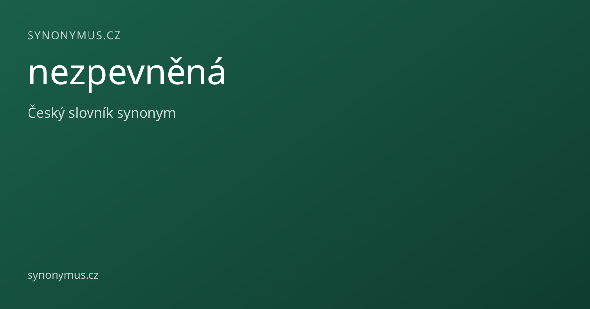 Náhled odkazu: nezpevněná