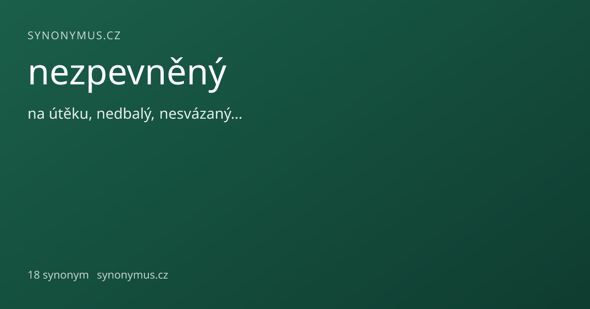Náhled odkazu: nezpevněný