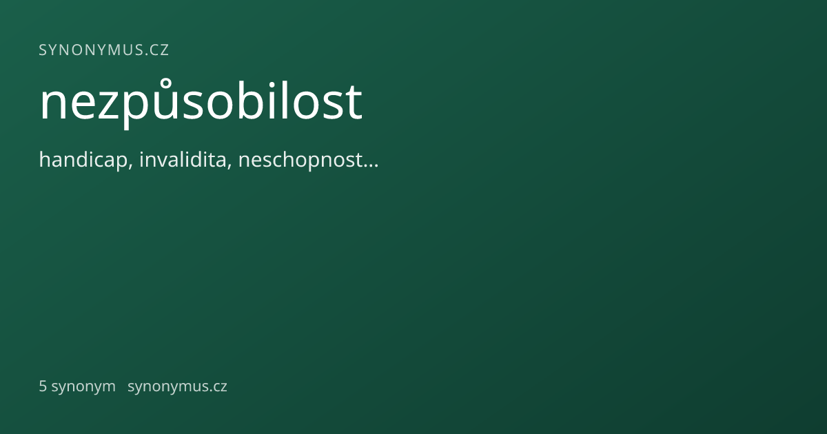 Náhled odkazu: nezpůsobilost