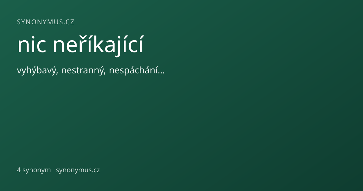 Náhled odkazu: nic neříkající