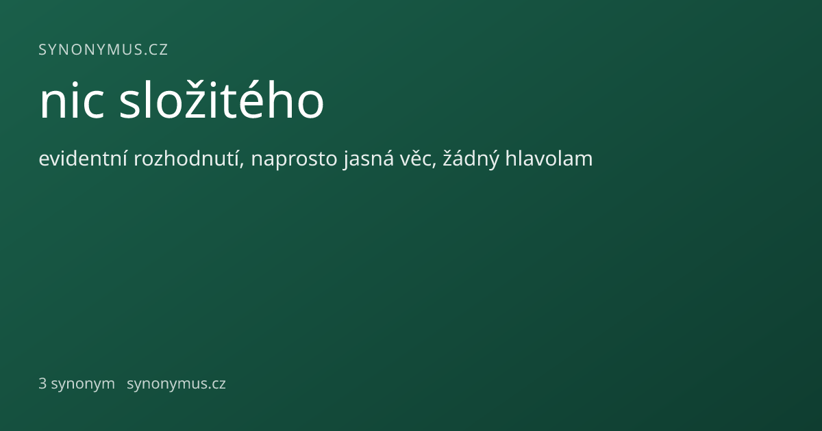 Náhled odkazu: nic složitého