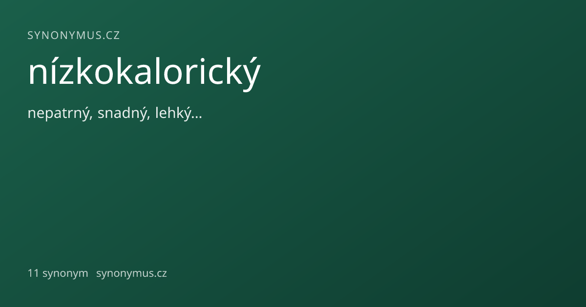 Náhled odkazu: nízkokalorický