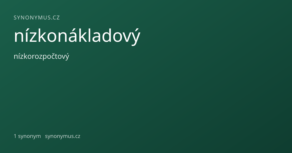 Náhled odkazu: nízkonákladový