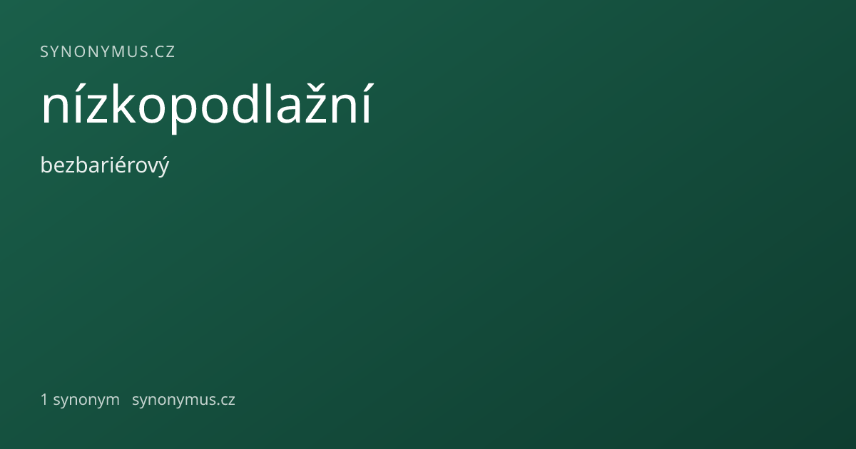 Náhled odkazu: nízkopodlažní