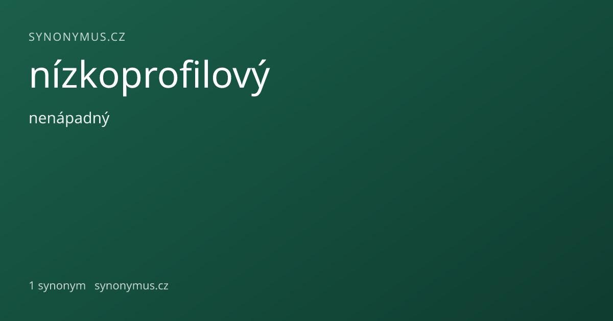 Náhled odkazu: nízkoprofilový