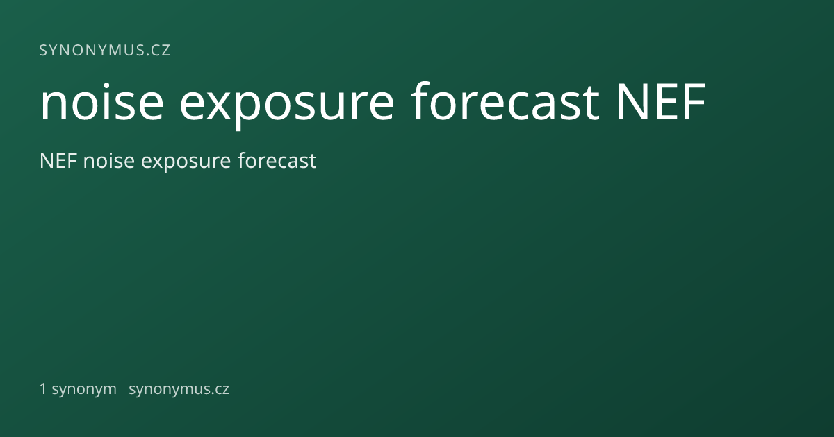Náhled odkazu: noise exposure forecast NEF