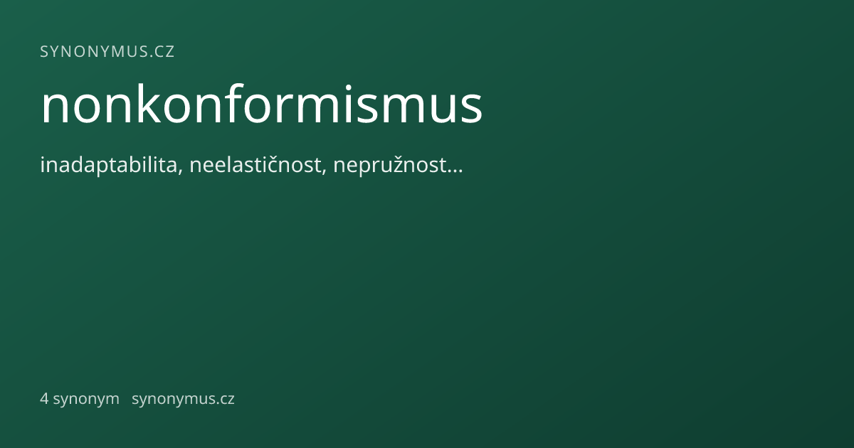 Náhled odkazu: nonkonformismus