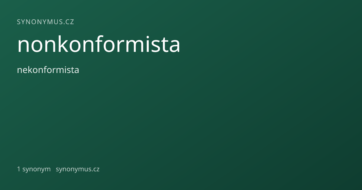 Náhled odkazu: nonkonformista