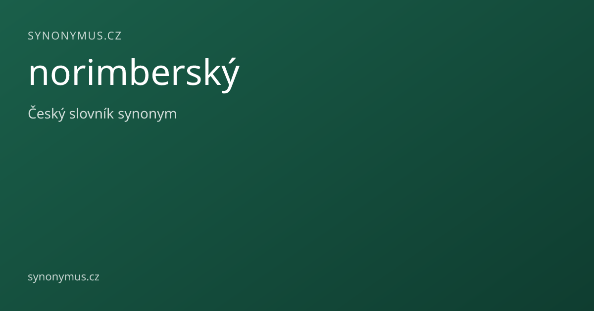 Náhled odkazu: norimberský