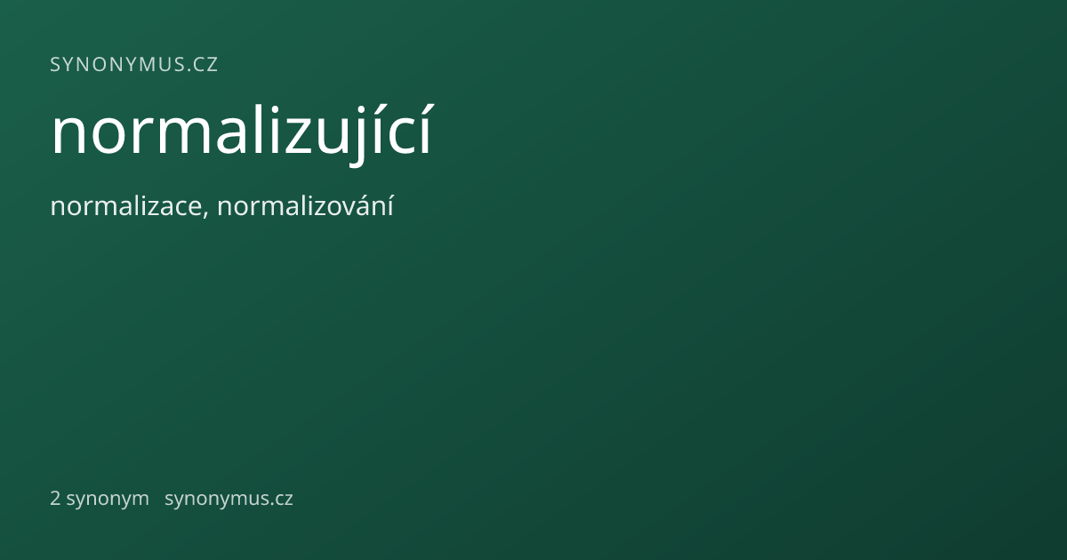 Náhled odkazu: normalizující