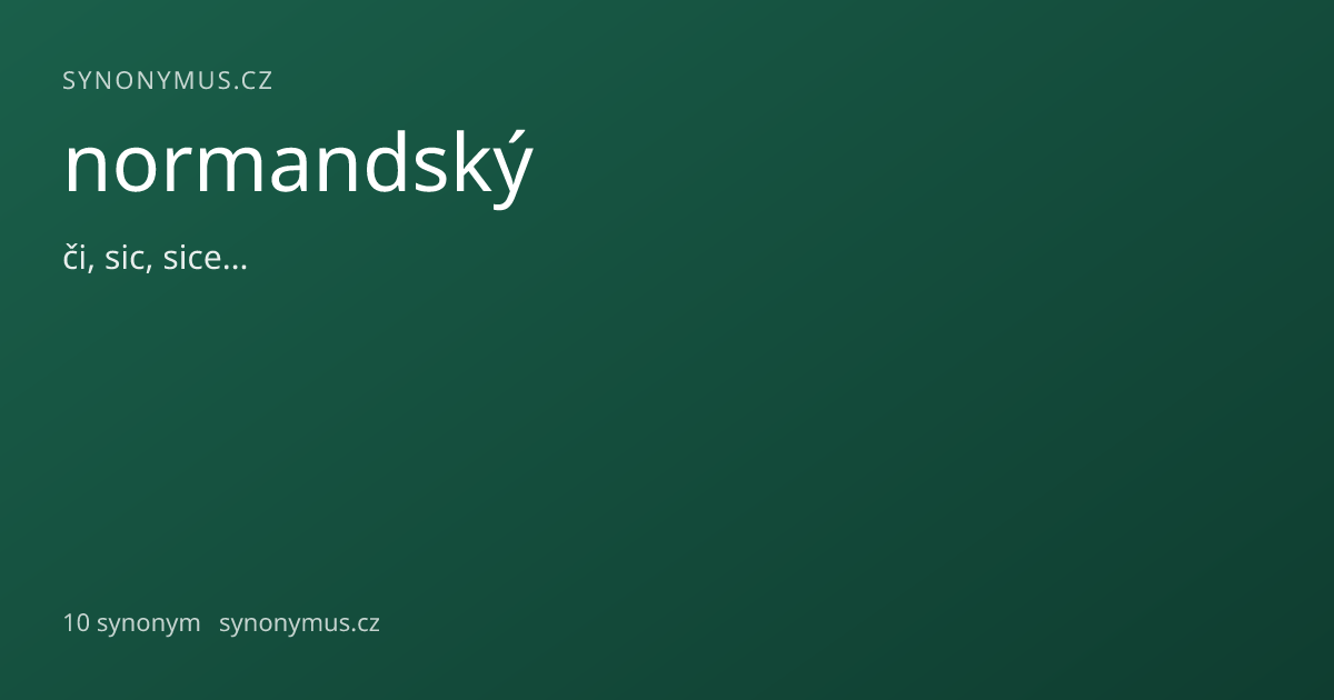 Náhled odkazu: normandský