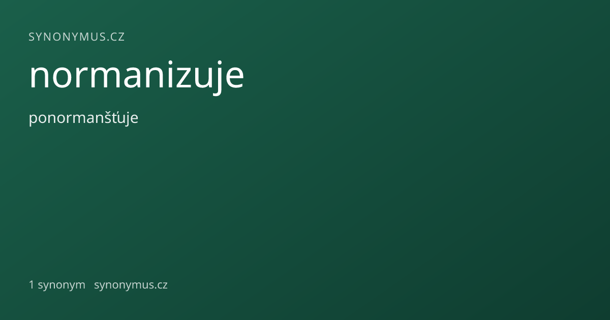 Náhled odkazu: normanizuje