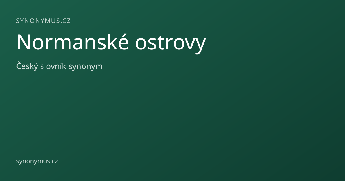 Náhled odkazu: Normanské ostrovy