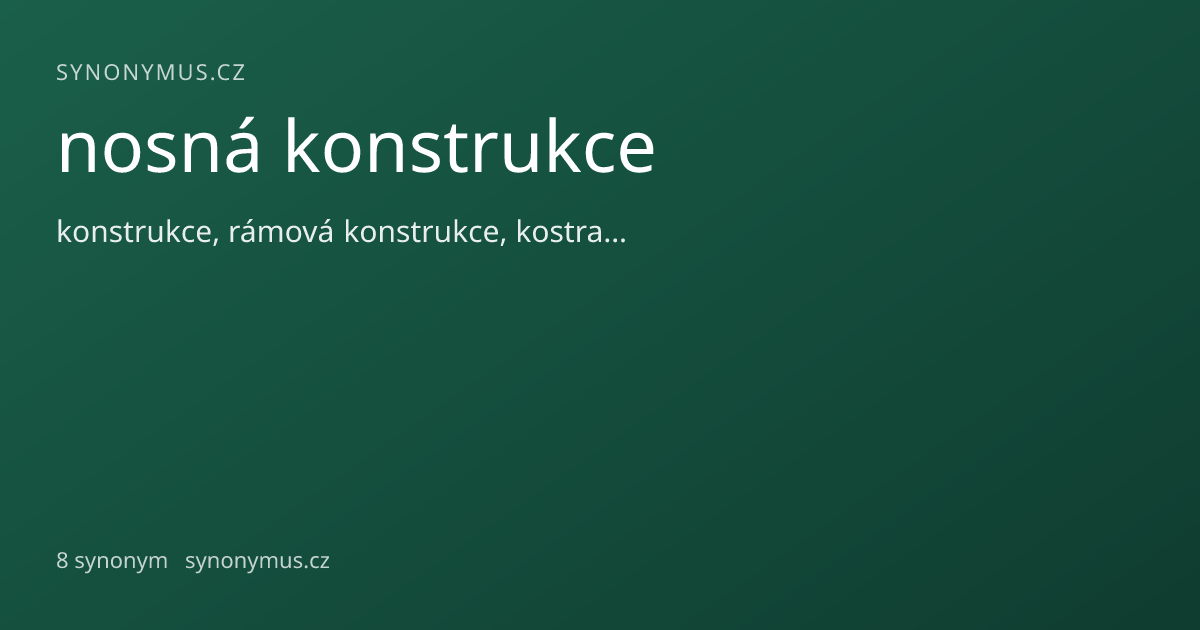 Náhled odkazu: nosná konstrukce