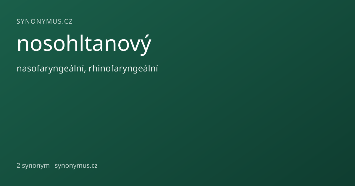 Náhled odkazu: nosohltanový