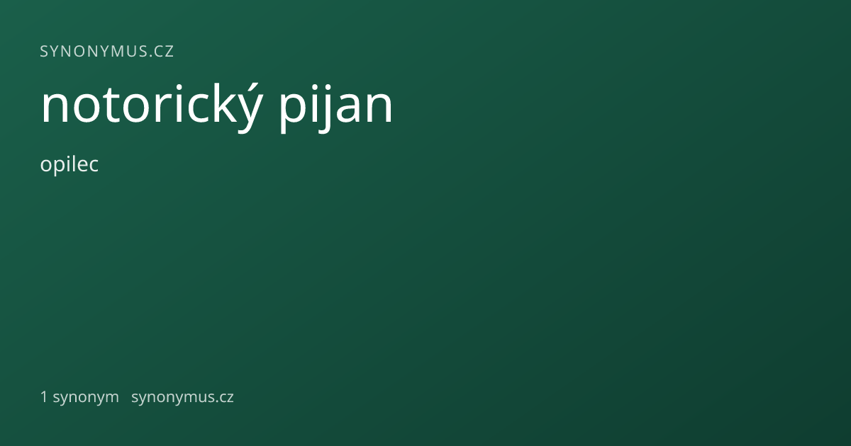 Náhled odkazu: notorický pijan