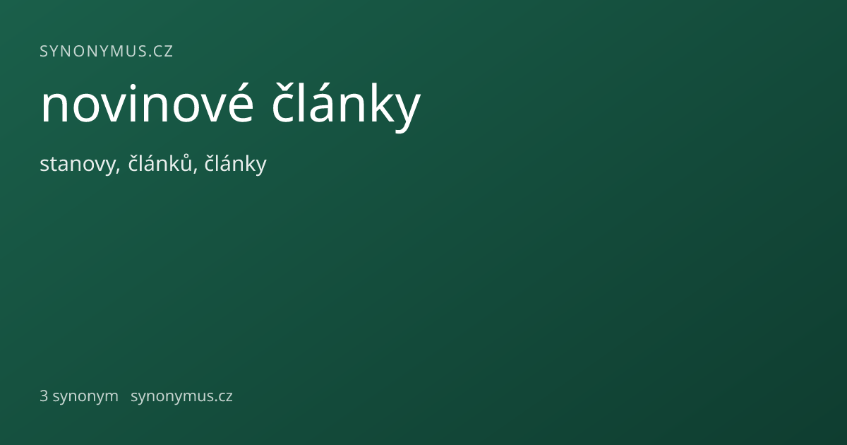 Náhled odkazu: novinové články