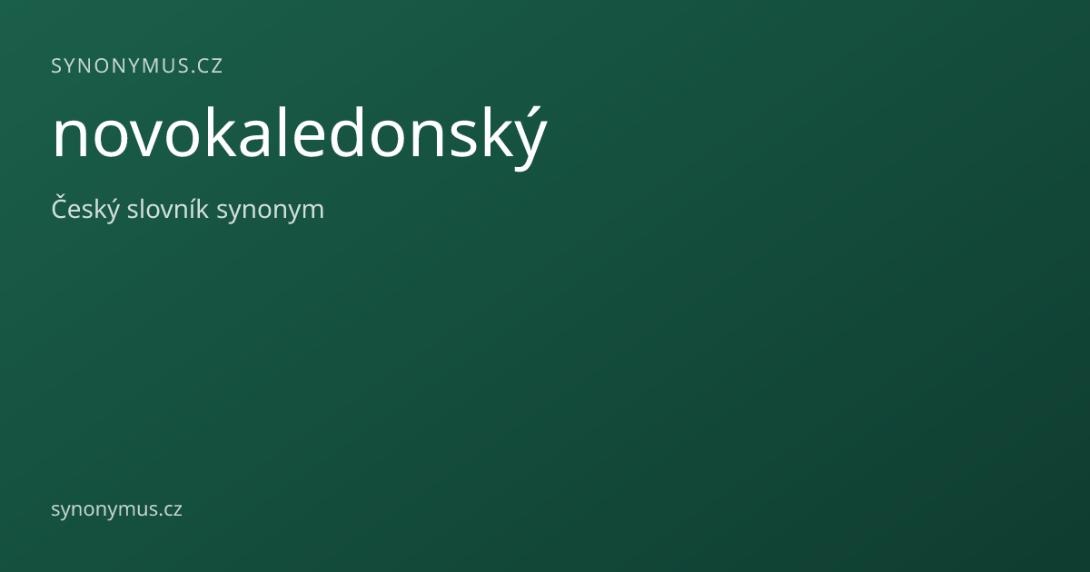 Náhled odkazu: novokaledonský