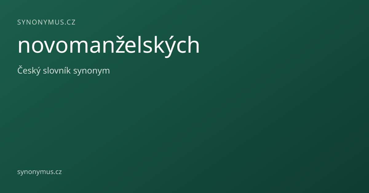 Náhled odkazu: novomanželských