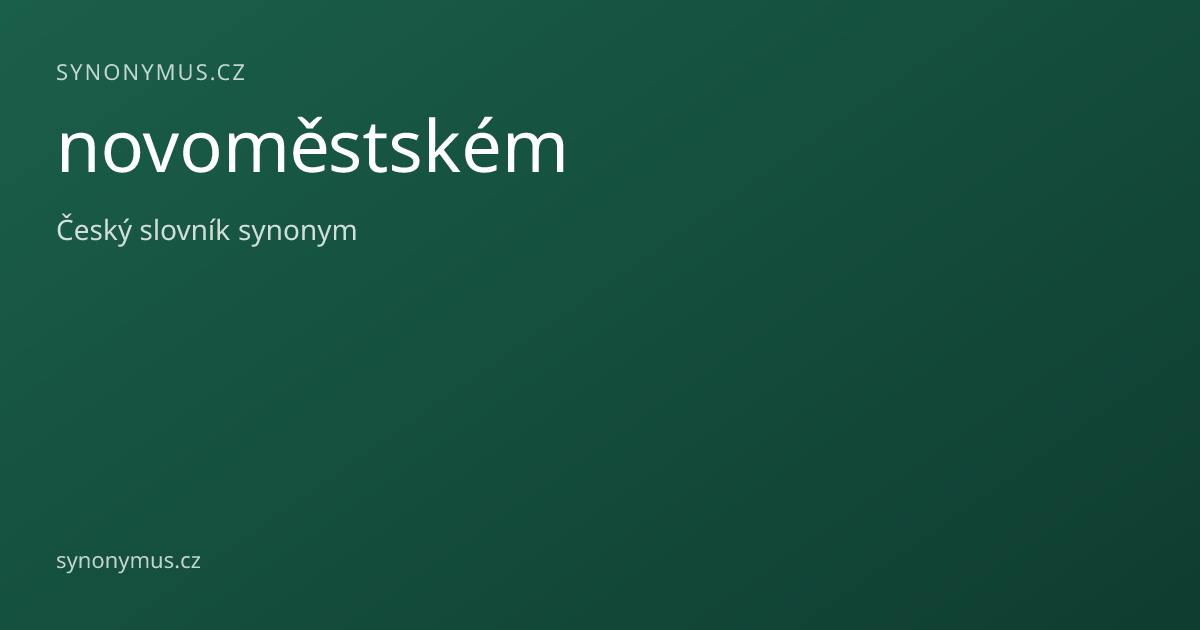 Náhled odkazu: novoměstském