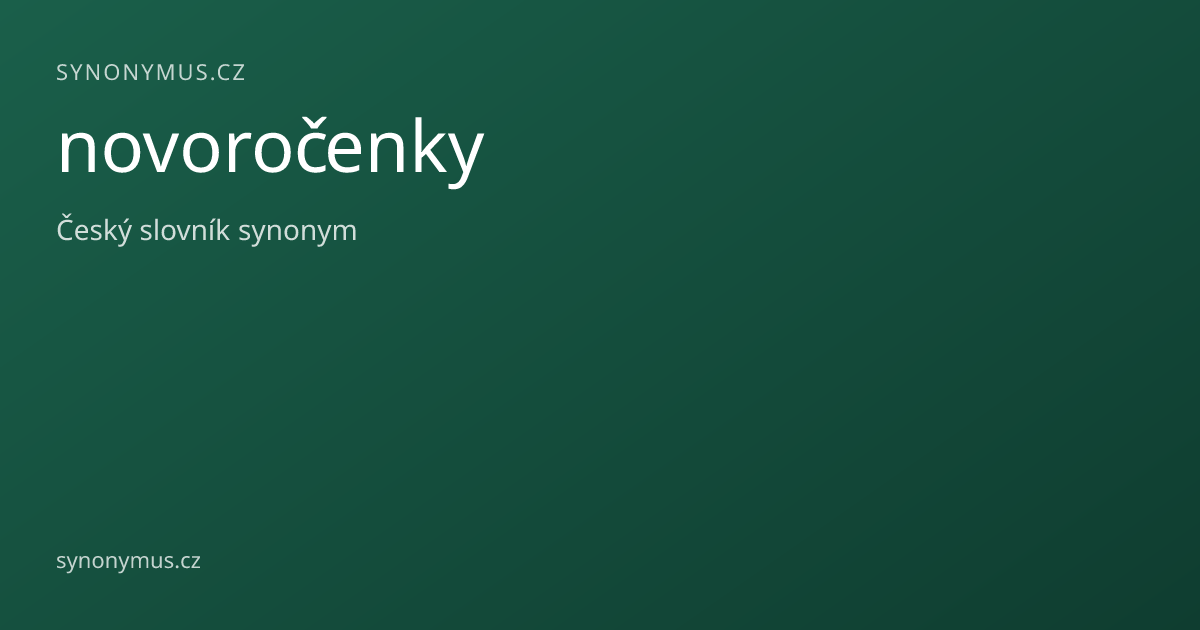 Náhled odkazu: novoročenky
