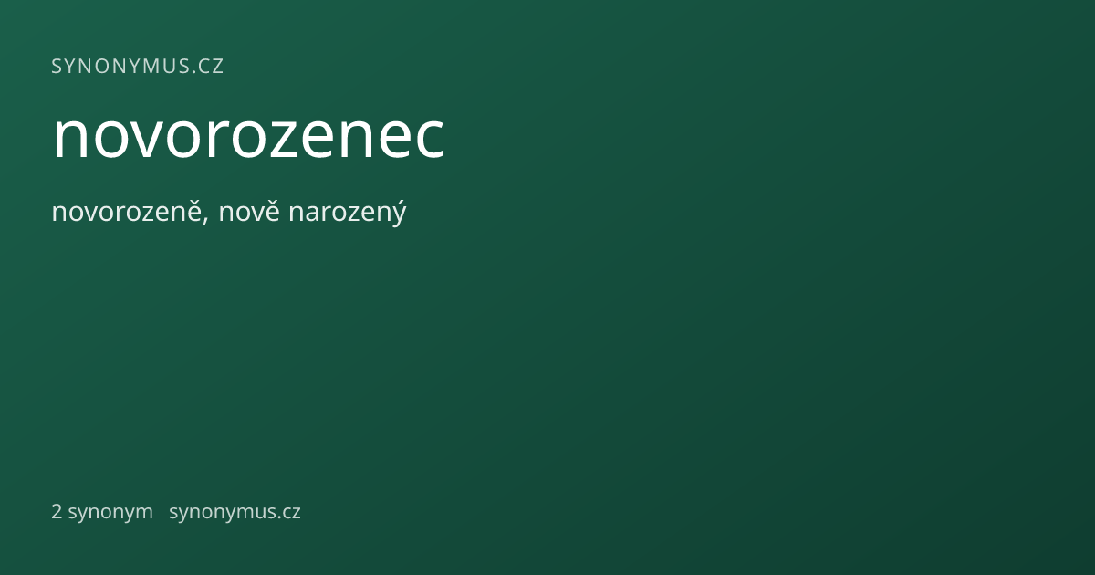 Náhled odkazu: novorozenec