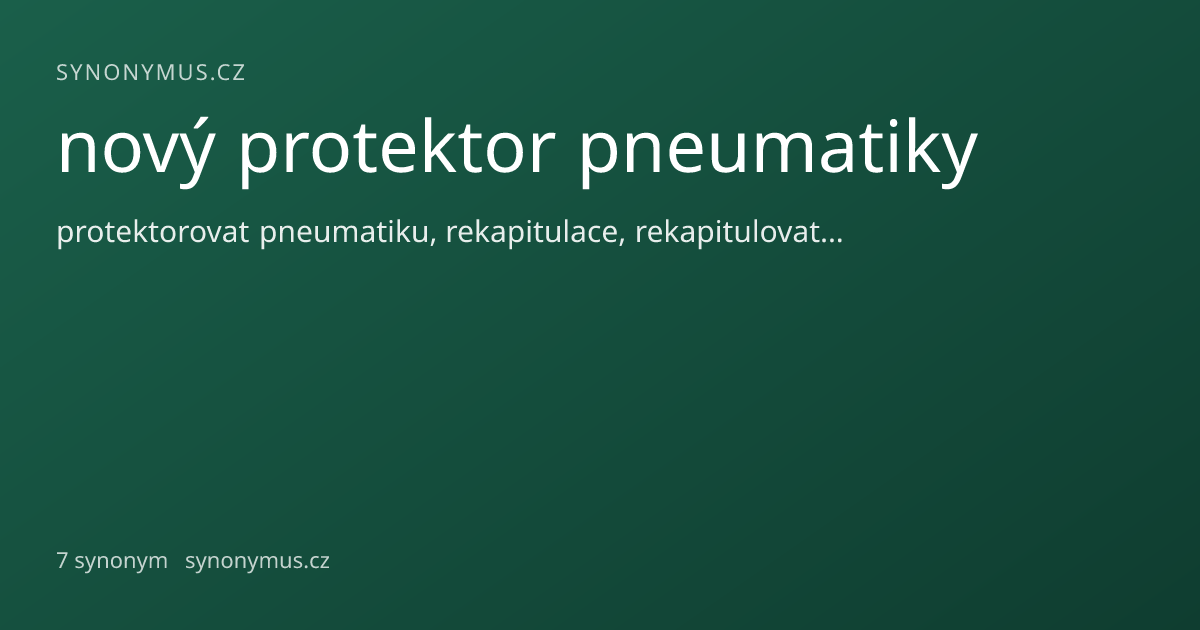 Náhled odkazu: nový protektor pneumatiky