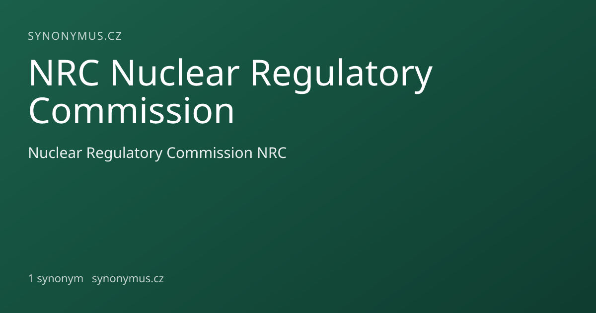 Náhled odkazu: NRC Nuclear Regulatory Commission