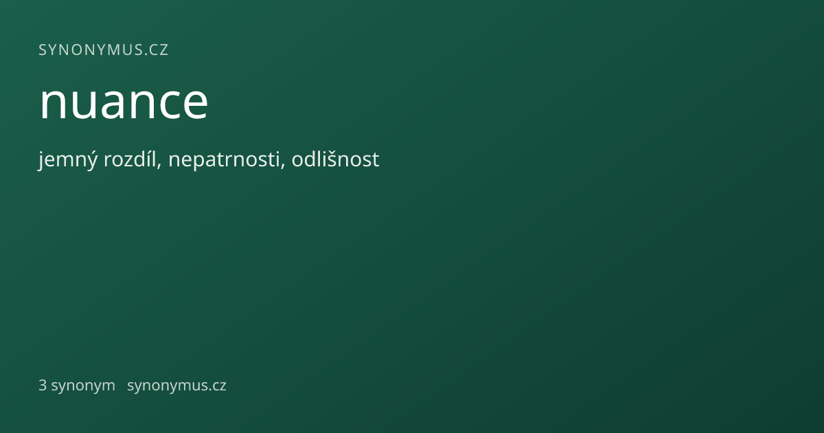 Náhled odkazu: nuance