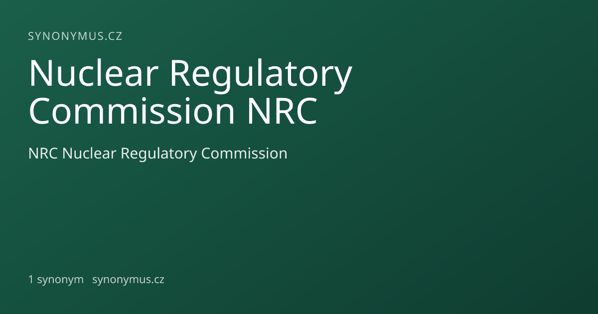 Náhled odkazu: Nuclear Regulatory Commission NRC