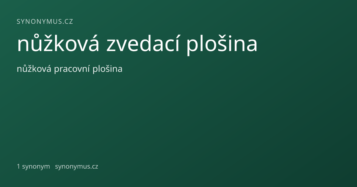 Náhled odkazu: nůžková zvedací plošina