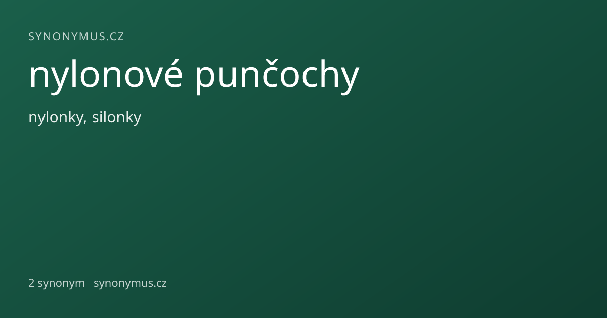 Náhled odkazu: nylonové punčochy