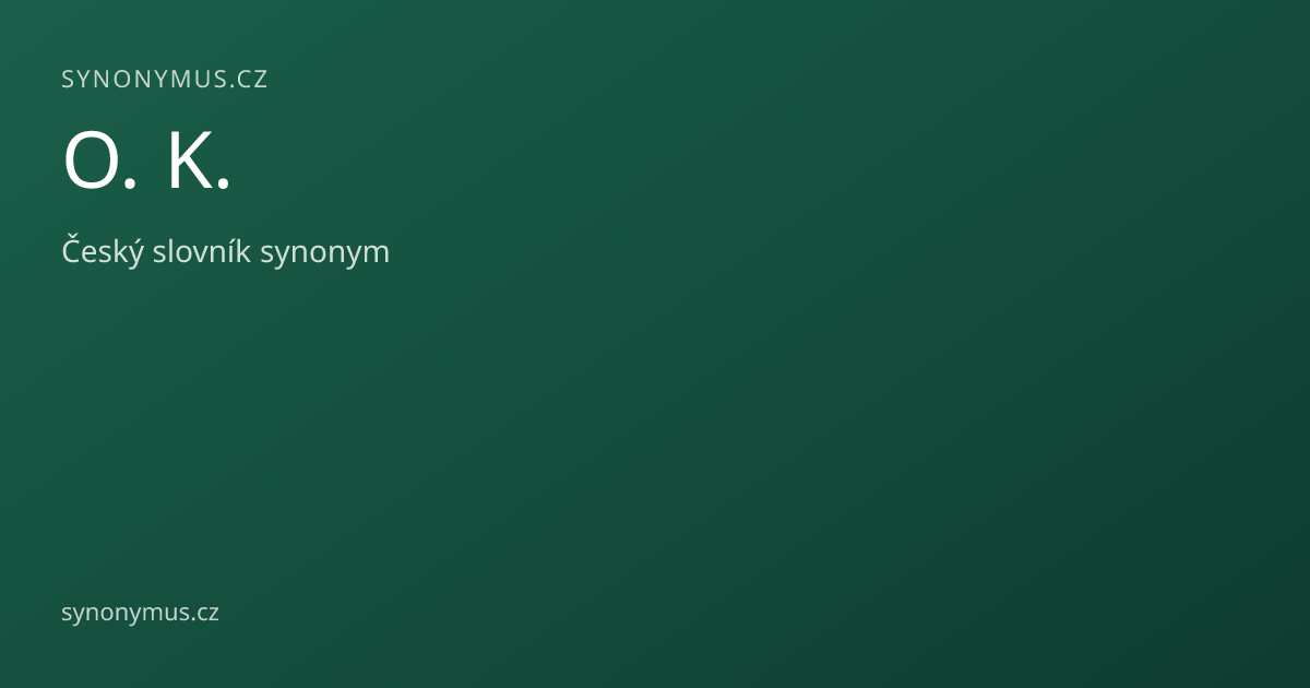 Náhled odkazu: O. K.
