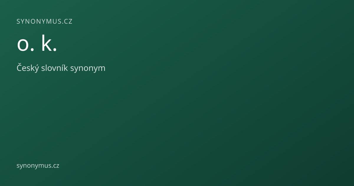 Náhled odkazu: o. k.