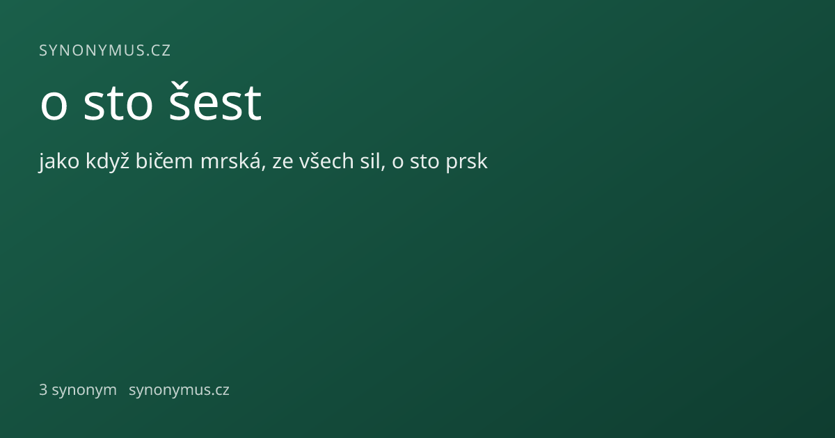 Náhled odkazu: o sto šest