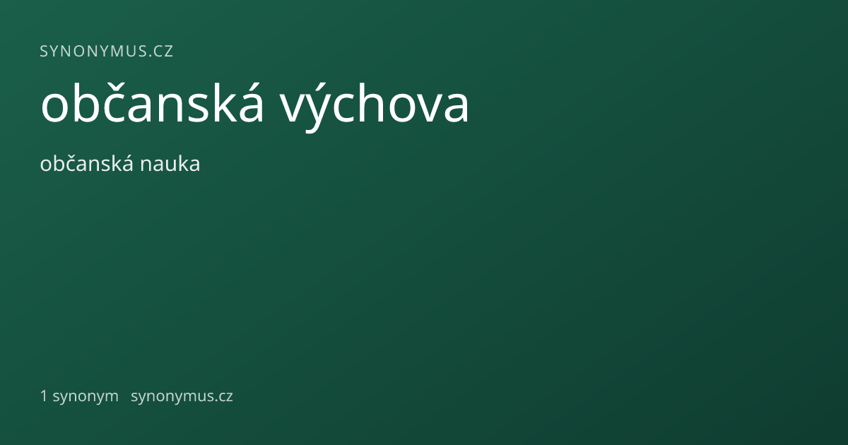 Náhled odkazu: občanská výchova