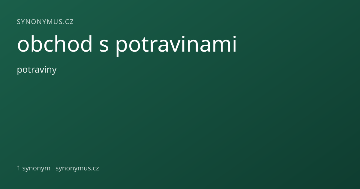 Náhled odkazu: obchod s potravinami